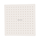 Cabezal de Ducha cuadrado 12" Satinado. Regadera de Acero Inoxidable cepillada.