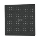 Regadera para Ducha cuadrada 12". Cabezal de Acero Inoxidable con Acabado negro Mate.