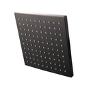 Regadera para Ducha Cuadrada 8" Negra. Cabezal de ABS y Acero Inoxidable Resistente.
