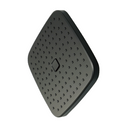 Regadera para Ducha Cuadrada 9" Negra. Cabezal de Plástico ABS con Mecanismo Antical.