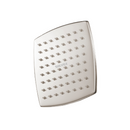 Regadera para Ducha Cuadrada 6" Satinada. Cabezal de Acero Inoxidable Cepillado.