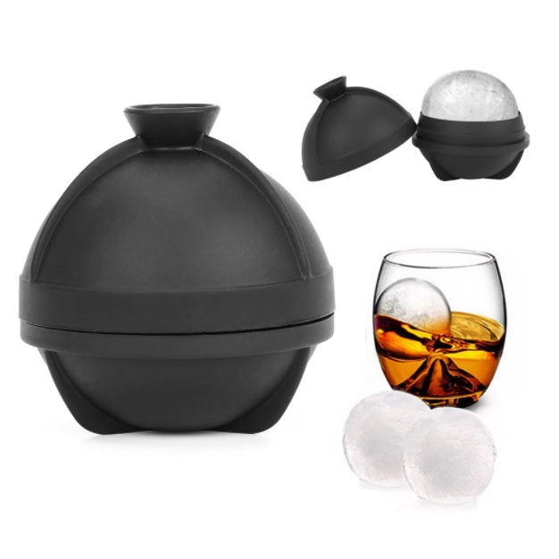 Molde de Silicona hielo en forma de bola 6 cm, para whiskey
