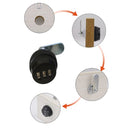 Cerradura con contraseña de 3 dígitos.