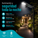 Lámpara Solar LED Exterior de 500W Con Cámara WiFi 5MP Monitoreo 24H, Control Remoto, Sensory Radar IP65 . Autonomía 5 días. Cobertura 350m² (No incluye Micro SD).
