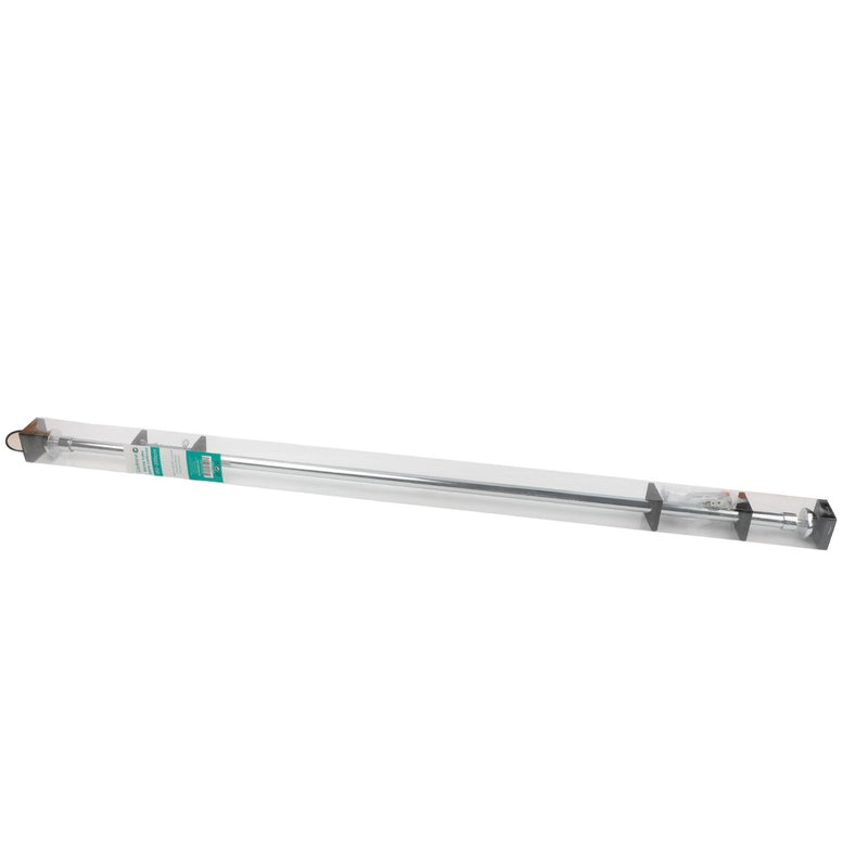 Barra tubo Ajustable cromado para  cortinas 100-200cm Hierro resistente y diseño moderno.