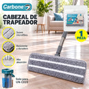 Repuesto Mopa de Microfibra de Alta Absorción (unidad). Compatible con Trapeador Plano Flat Mop Autolimpiante (UN-C019).
