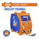 Máquina De Soldar Inverter 200A Modelo Medium Duty 30% Ciclo de Trabajo MAG/MIG/MMA/TIG 110V-220V soldadora