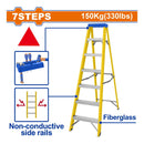 Escalera De Fibra De Vidrio 7 Escalones. Altura De Paso: 280Mm. Carga Máxima: 150Kg. De Tijera