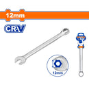 Llave de combinación 12mm. Acero Cr-V Pulido. Long:151mm