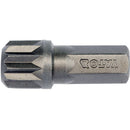 6 Pzas - Puntas De Destornillador Estriadas Spline  8 X 30 Mm, M12