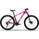 Bicicleta Montañera De Fibra De Carbono, Rin 29 MTB Benelli. Color Rosado / Blanco, Talla S