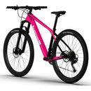 Bicicleta Montañera De Fibra De Carbono, Rin 29 MTB Benelli. Color Rosado / Blanco, Talla S