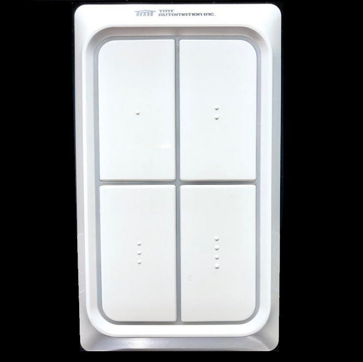 Boton Inalambrico tetracanal de apertura para motores TMT wifi Hasta 50m de distancia de transmisión