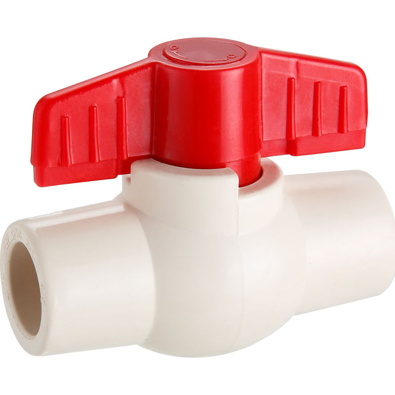 Válvula bola de paso CPVC 1" para usar con pegamento 150PSI Agua caliente