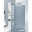 Puerta de baño Aqua 1650x1800mm vidrio temperado 6mm.boton, rodajas cromadas.