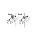 Soporte Cable-Repisas Doble.