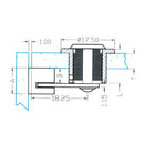 Cerradura Cilindrica Para Pegar Con Uv( Vidrios De 6 Mm) Requiere Perforacion En El Vidrio.