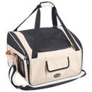 Silla Transportadora protectora para mascotas. 2 funciones en 1 Bolsa y Silla. Color Crema.