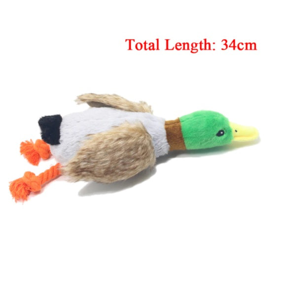 Juguete para Perro de Peluche Pato masticable.