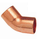 Codos de 45° de cobre