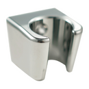 Soporte plástico cromado para ducha regadera de mano. Incluye accesorios.