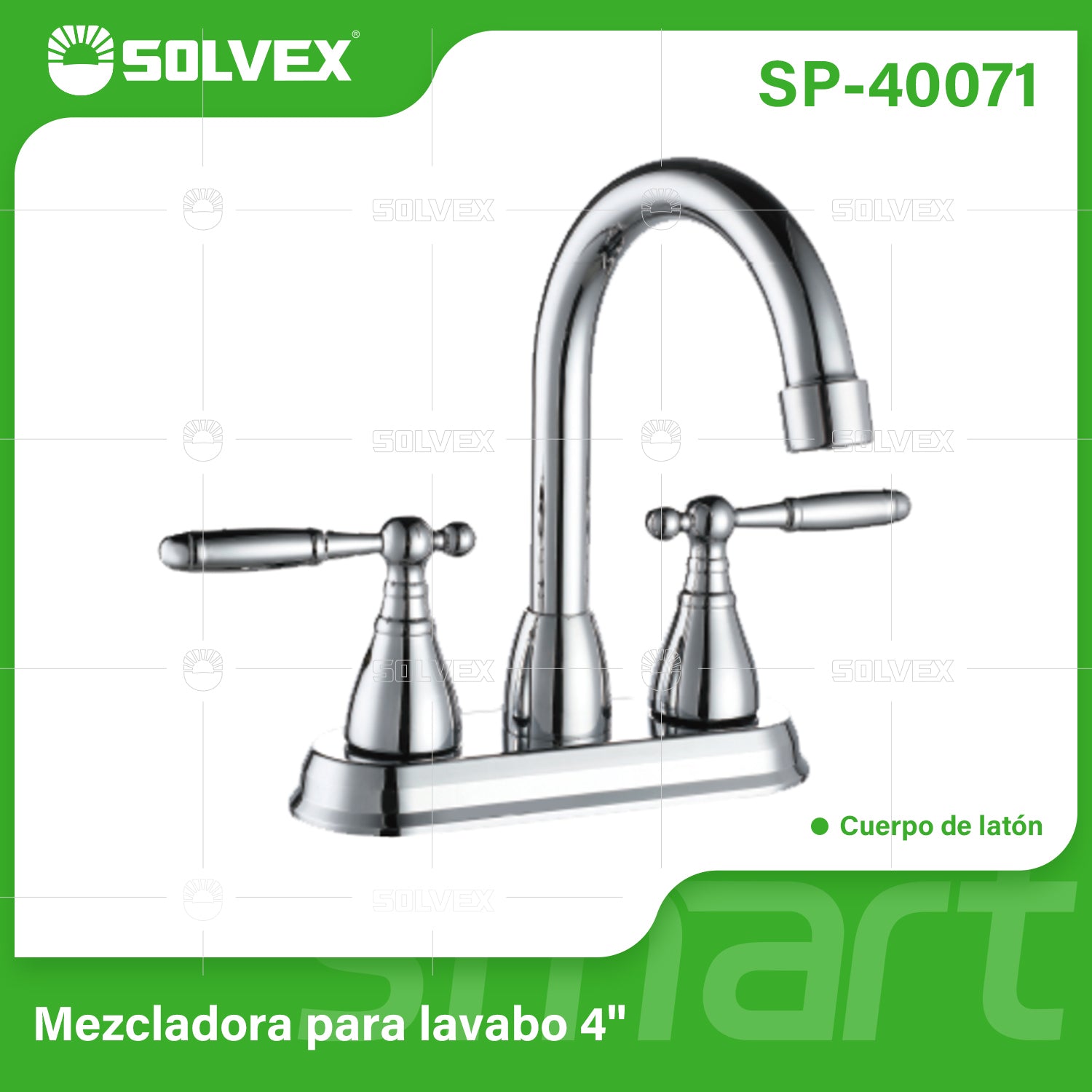 Llave Mezcladora 4" Para Lavamanos Con Cubierta y Manerales Tipo Palanca. Pluma Grifo con Modo Frío y Caliente.