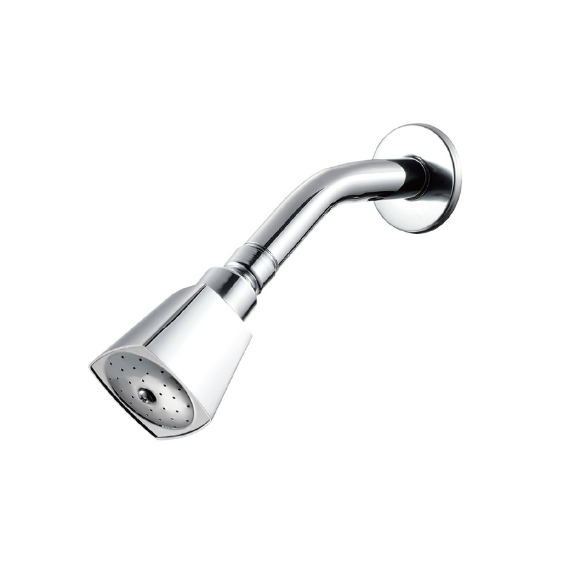 Regadera para Ducha con Cabezal Cuadrado 2" Cromado Brillante. Alta Durabilidad y Caudal Ajustable.