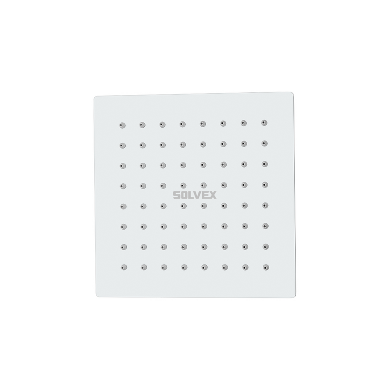 Cabezal de Ducha cuadrado 6". Regadera de Acero Inoxidable Cromada.