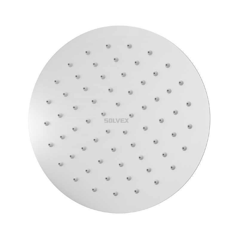 Cabezal de Ducha Redondo 8". Regadera de Acero Inoxidable Cromada.