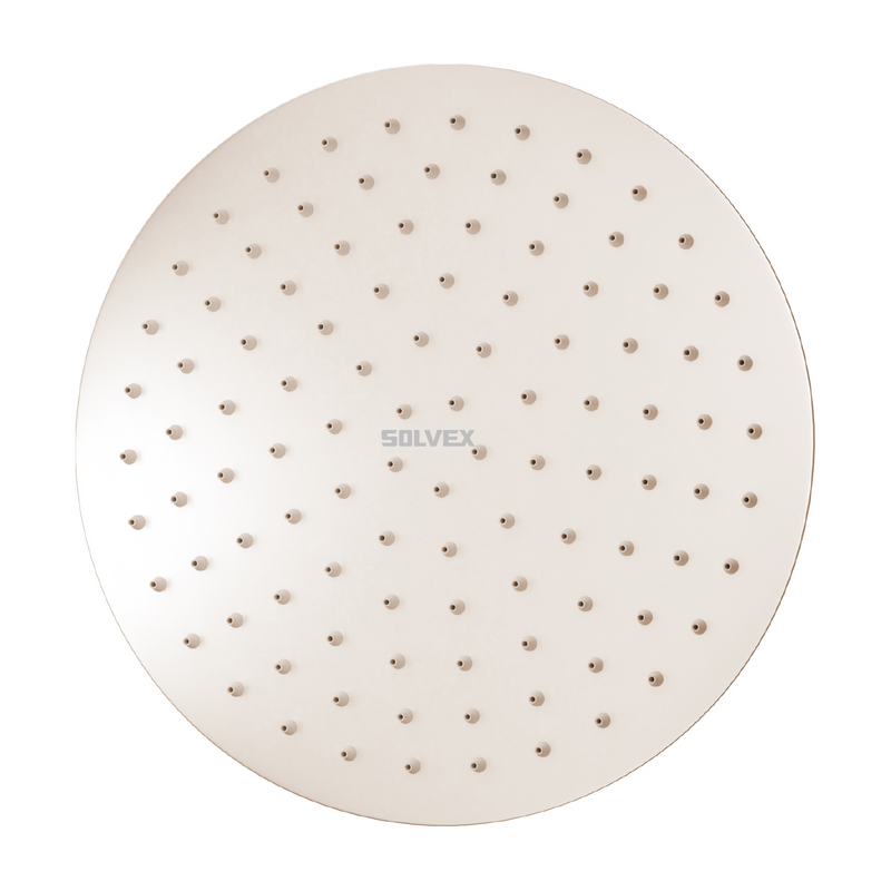 Cabezal de Ducha Redondo 10" Satinado. Regadera de Acero Inoxidable cepillada.