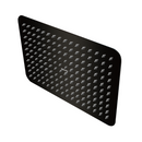 Regadera para Ducha Rectangular 8"x12" Negra. Cabezal de Acero Inoxidable Acabado Mate.