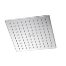 Regadera para Ducha Cuadrada 8" Cromada. Cabezal de Acero Inoxidable Resistente.
