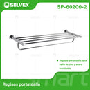 Toallero Repisa de Pared para Baño. Acero Inoxidable y Zinc con Acabado satinado cepillado.