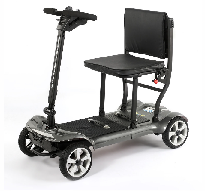 Scooter Discapacitados Silla de ruedas eléctrica de plegado automatico 30kg. Bateria litio 12 km