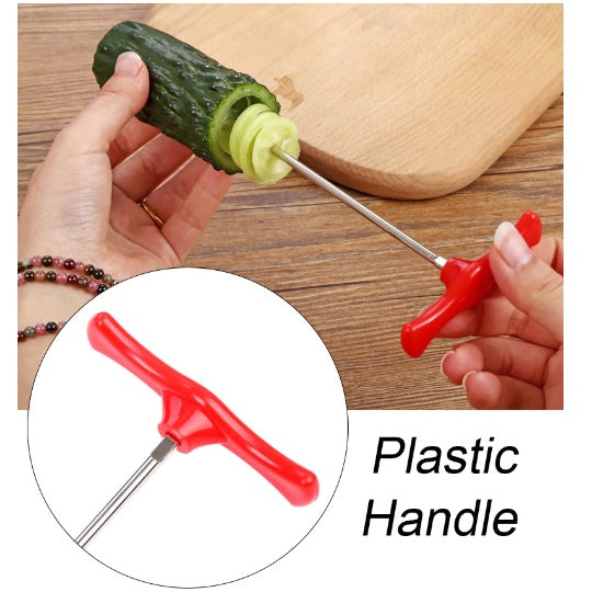 Cortador en espiral de vegetales, manual.