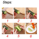 Cortador en espiral de vegetales, manual.