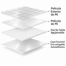 Rollo plastico Protector De Piso autoadhesivo acolchado Antiderrame Color Blanco Rollo De 39.4x 984.3" (1x25m) De PE. Lana Sintética Antideslizante Y Autoadhesiva.