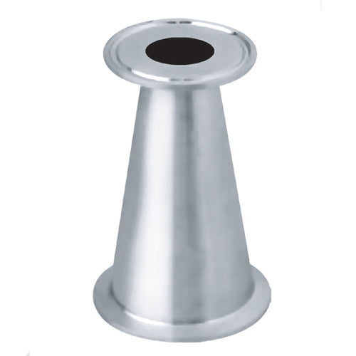 Reduccion clamp concentrica sanitaria. 4"x3" 304. 3A.