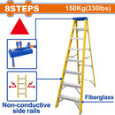 Escalera De Fibra De Vidrio 8 Escalones. Altura De Paso: 280Mm. Carga Máxima: 150Kg.