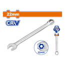 Llave de combinación 22mm. Acero Cr-V. Pulido. Long:264mm