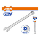 Llave de combinación 27mm. Acero Cr-V. Pulido. Long:307mm.