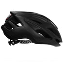 Casco Con Luz Trasera (Recargable) Para Ciclismo De Ruta O Montaña. Color Negro Mate, Talla M/L