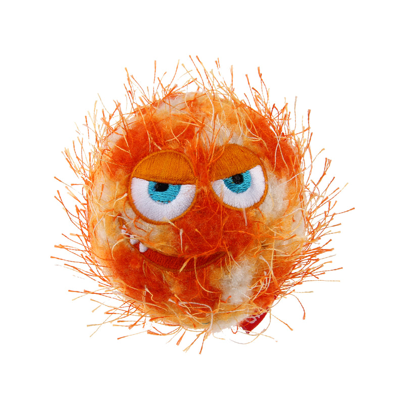 Pelota crazy ball tela naranja para mascota