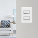 Interruptor doble 3 vías 10 Amperios-125Volt 60Hz color Blanco