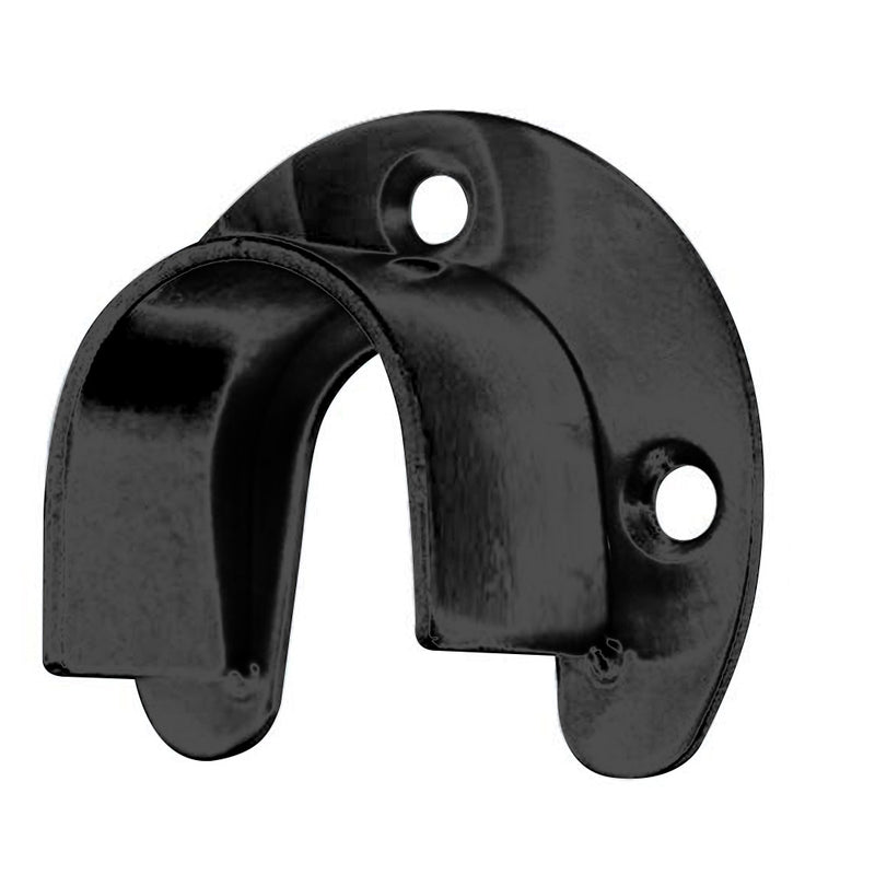 Anclaje a Piso Tipo Flange Easy Fit Ranurado para tubo de 42.4mm. Negro.