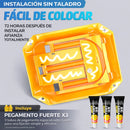 Bloqueador tranca de Estacionamiento Plegable con Doble Cerradura. Bolardo de Parking Anticolisión de Alta Resistencia con Kit de Instalación, llaves, candado y stickers reflectivos.