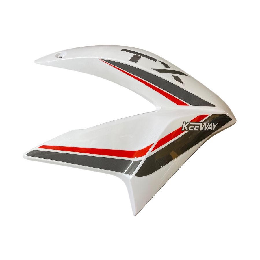 Covertor derecho del tanque de combustible blanco (TX150)