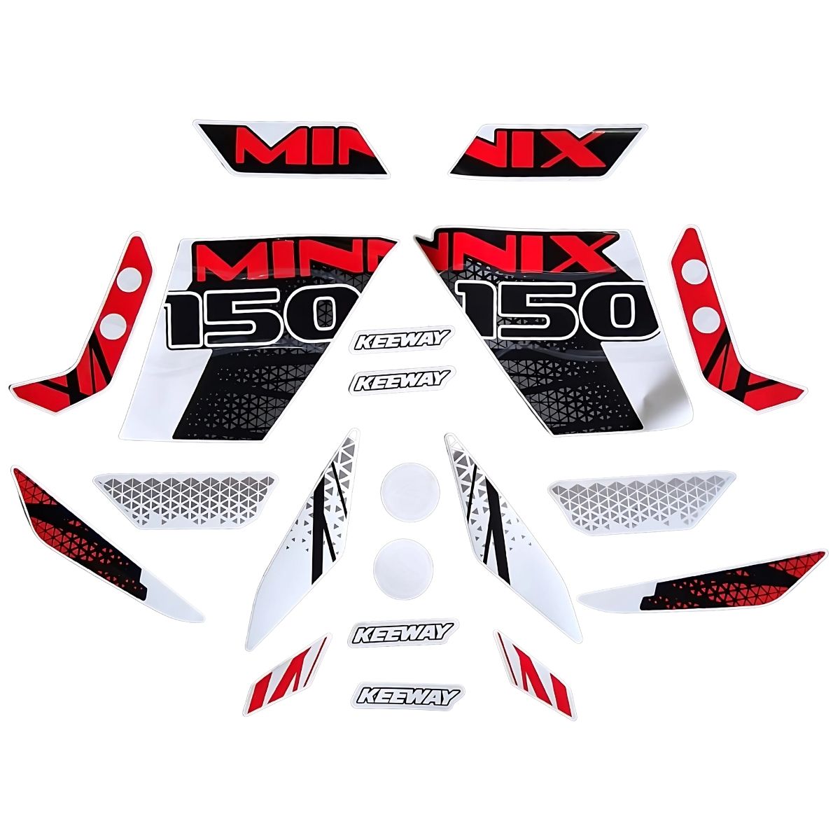 Calcomanias Minnix 150 Keeway, modelo Blanco (MINNIX150)