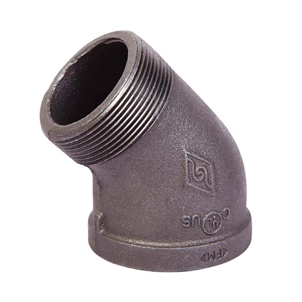 Codos de 45° para calle. Galvanizados.