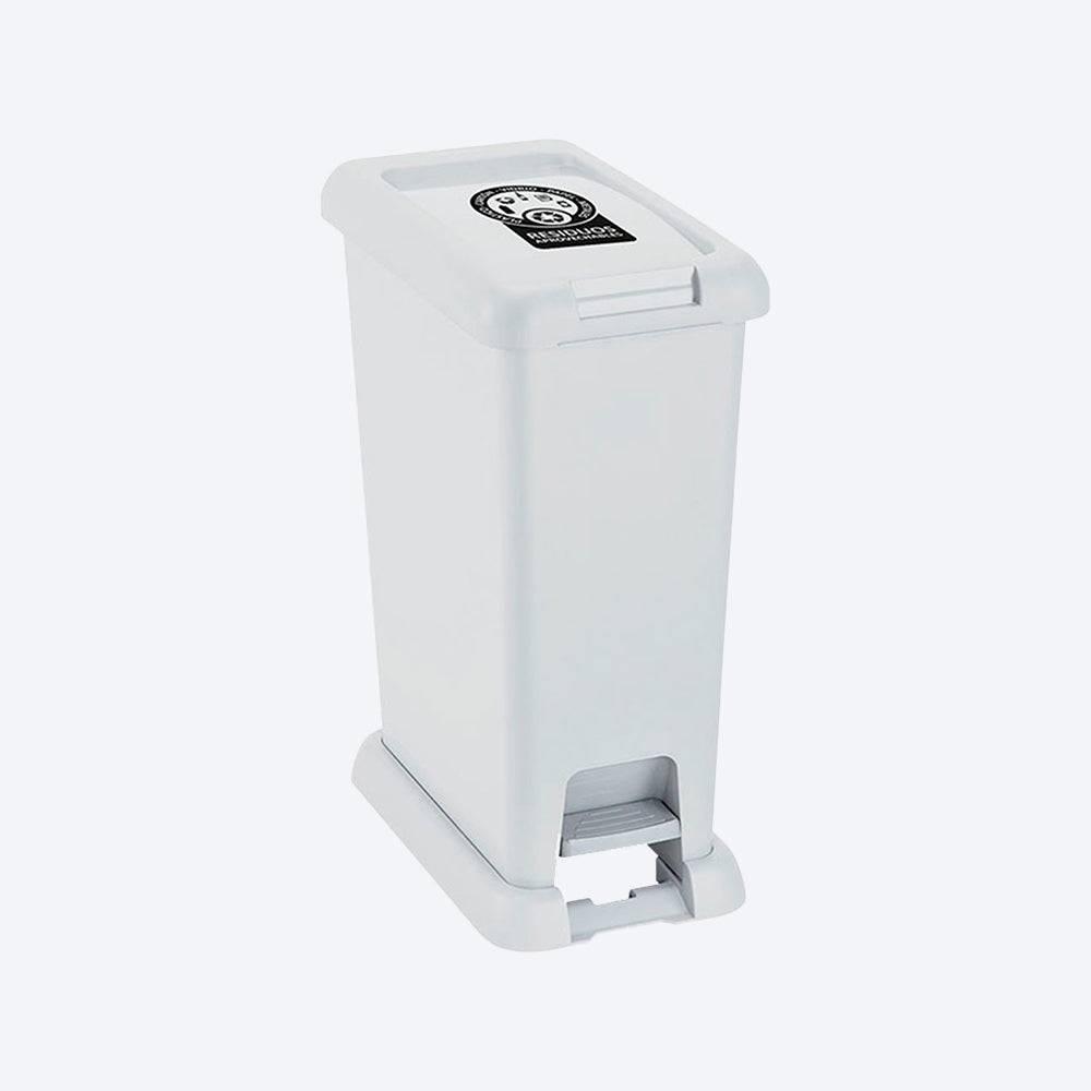 Basurero De Pedal De 20L, Color Blanco